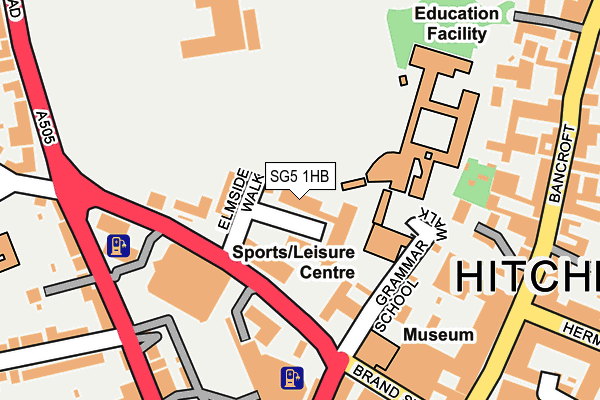 SG5 1HB map - OS OpenMap – Local (Ordnance Survey)