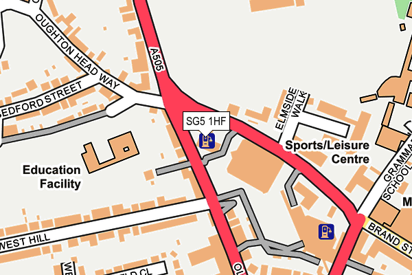 SG5 1HF map - OS OpenMap – Local (Ordnance Survey)