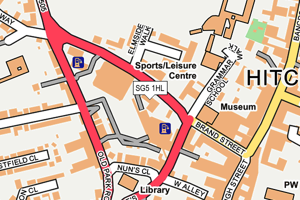SG5 1HL map - OS OpenMap – Local (Ordnance Survey)