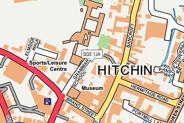 SG5 1JA map - OS OpenMap – Local (Ordnance Survey)