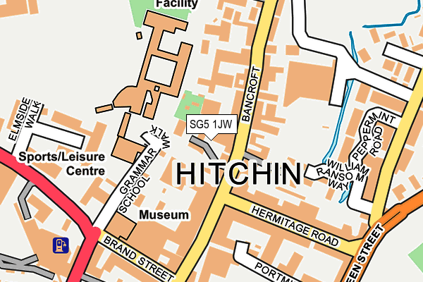 Map of B & K PROPERTIES (HITCHIN) LIMITED at local scale