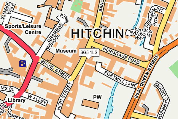 SG5 1LS map - OS OpenMap – Local (Ordnance Survey)