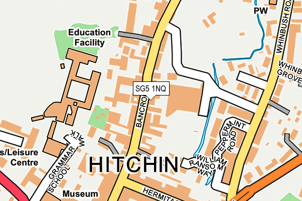 Map of MDR INVESTMENTS HITCHIN LTD at local scale
