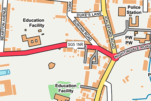 SG5 1NR map - OS OpenMap – Local (Ordnance Survey)