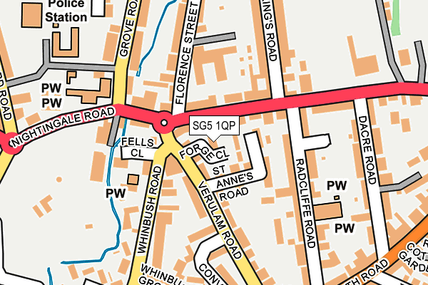 SG5 1QP map - OS OpenMap – Local (Ordnance Survey)