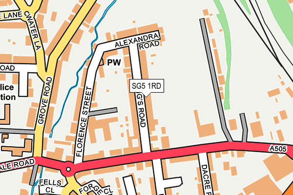 SG5 1RD map - OS OpenMap – Local (Ordnance Survey)