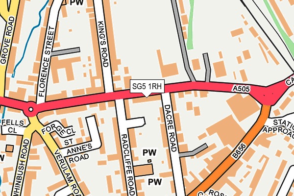 SG5 1RH map - OS OpenMap – Local (Ordnance Survey)