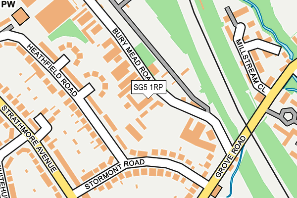 SG5 1RP map - OS OpenMap – Local (Ordnance Survey)