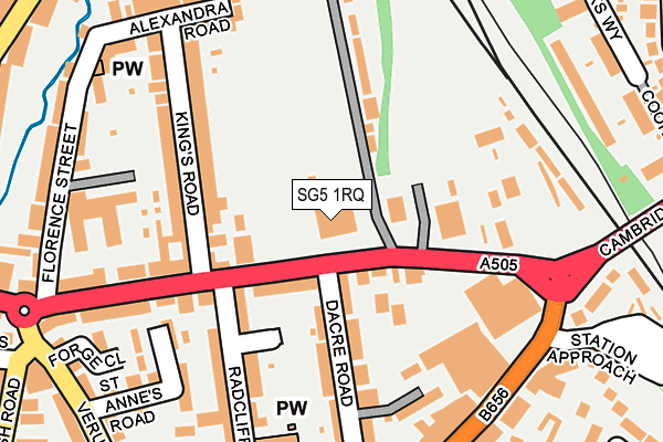 SG5 1RQ map - OS OpenMap – Local (Ordnance Survey)