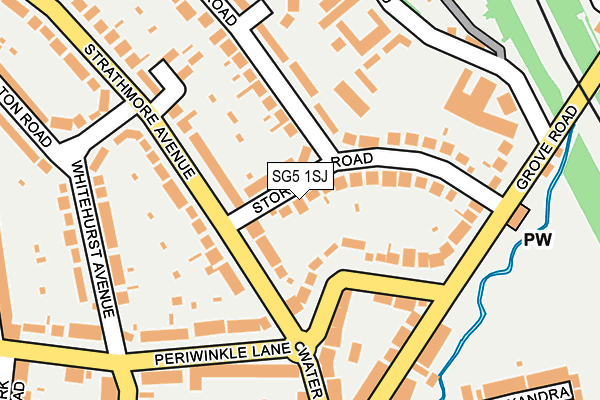 SG5 1SJ map - OS OpenMap – Local (Ordnance Survey)