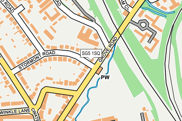 SG5 1SQ map - OS OpenMap – Local (Ordnance Survey)