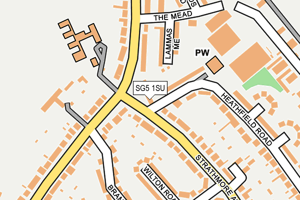 SG5 1SU map - OS OpenMap – Local (Ordnance Survey)