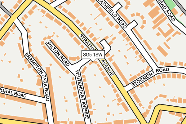 SG5 1SW map - OS OpenMap – Local (Ordnance Survey)