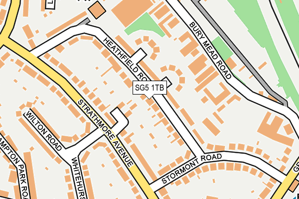 SG5 1TB map - OS OpenMap – Local (Ordnance Survey)