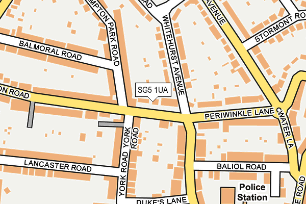SG5 1UA map - OS OpenMap – Local (Ordnance Survey)