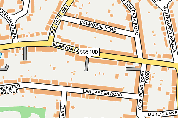 SG5 1UD map - OS OpenMap – Local (Ordnance Survey)