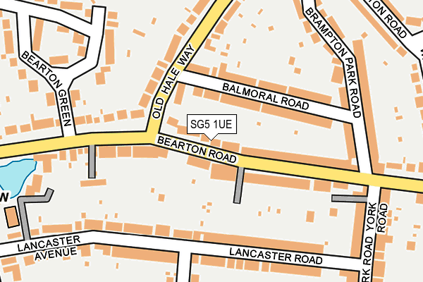 SG5 1UE map - OS OpenMap – Local (Ordnance Survey)