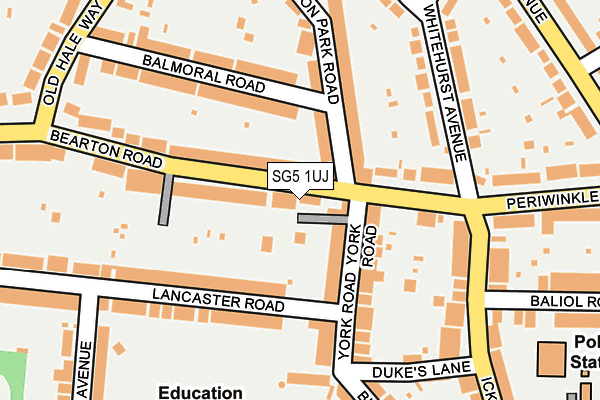 SG5 1UJ map - OS OpenMap – Local (Ordnance Survey)