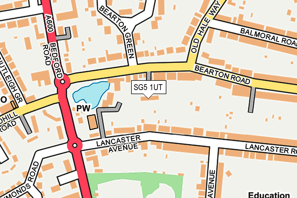 SG5 1UT map - OS OpenMap – Local (Ordnance Survey)