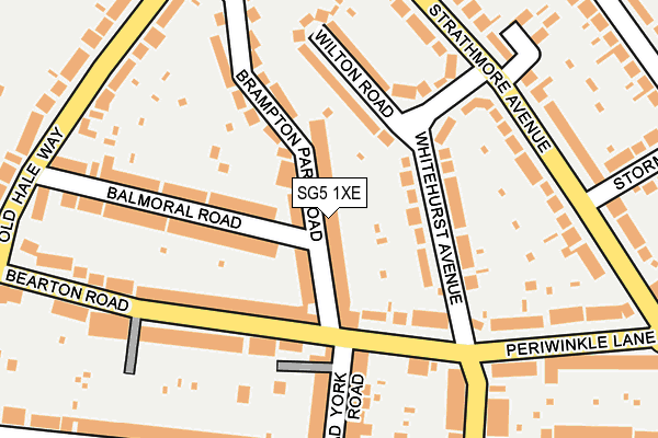 SG5 1XE map - OS OpenMap – Local (Ordnance Survey)