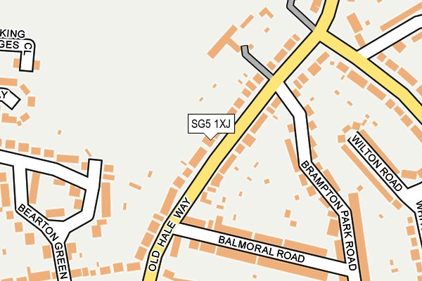 SG5 1XJ map - OS OpenMap – Local (Ordnance Survey)