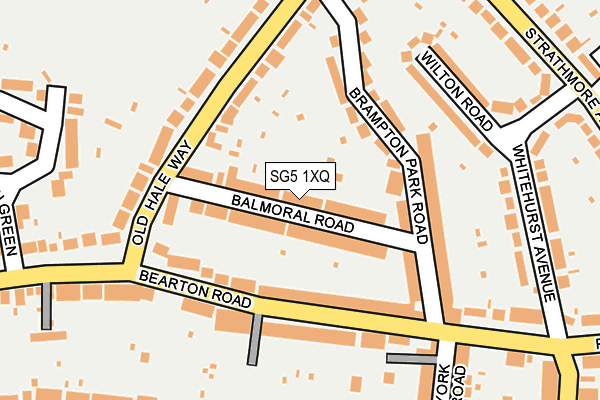SG5 1XQ map - OS OpenMap – Local (Ordnance Survey)
