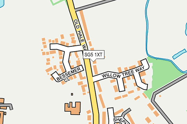 SG5 1XT map - OS OpenMap – Local (Ordnance Survey)