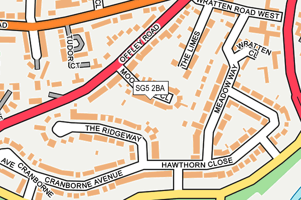 SG5 2BA map - OS OpenMap – Local (Ordnance Survey)