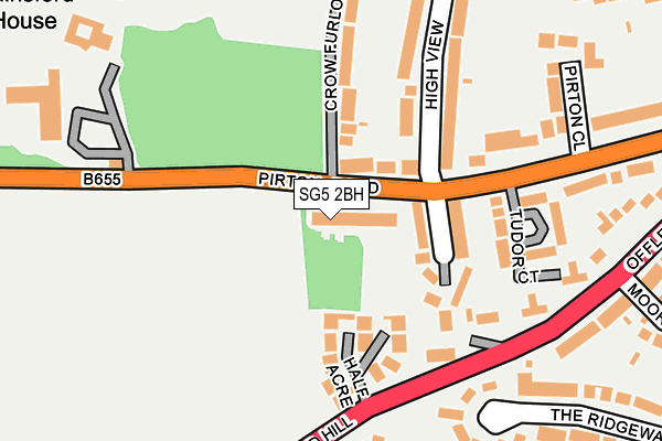 SG5 2BH map - OS OpenMap – Local (Ordnance Survey)
