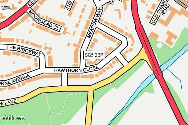 SG5 2BP map - OS OpenMap – Local (Ordnance Survey)