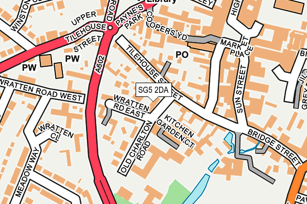 SG5 2DA map - OS OpenMap – Local (Ordnance Survey)