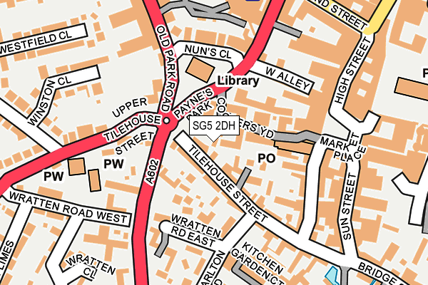 SG5 2DH map - OS OpenMap – Local (Ordnance Survey)