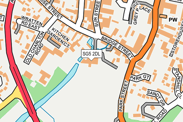 SG5 2DL map - OS OpenMap – Local (Ordnance Survey)