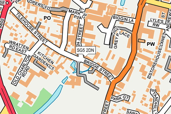 SG5 2DN map - OS OpenMap – Local (Ordnance Survey)