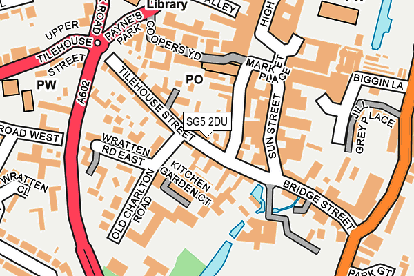 SG5 2DU map - OS OpenMap – Local (Ordnance Survey)