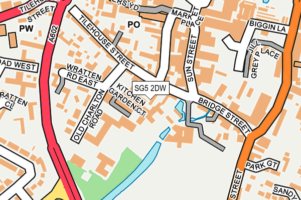 SG5 2DW map - OS OpenMap – Local (Ordnance Survey)