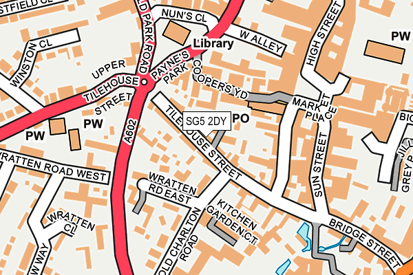 SG5 2DY map - OS OpenMap – Local (Ordnance Survey)