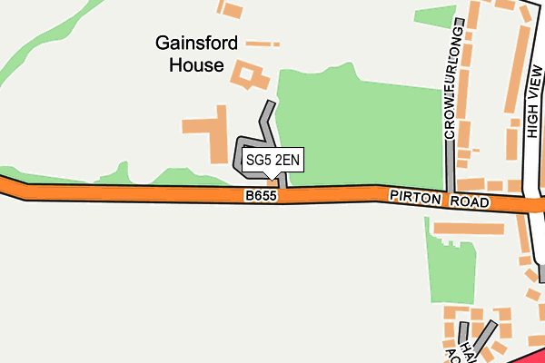 SG5 2EN map - OS OpenMap – Local (Ordnance Survey)