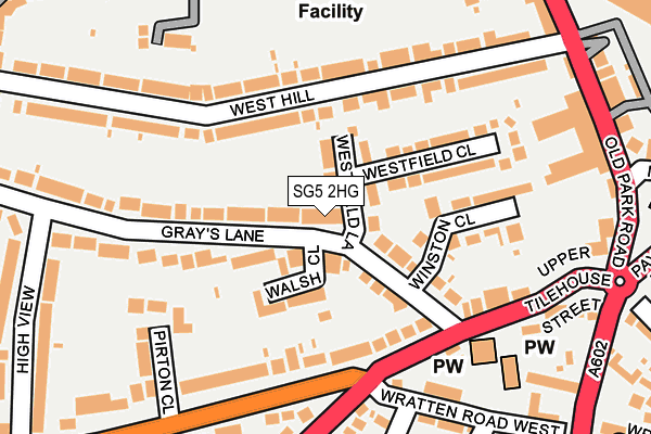 SG5 2HG map - OS OpenMap – Local (Ordnance Survey)