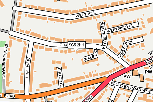 SG5 2HH map - OS OpenMap – Local (Ordnance Survey)