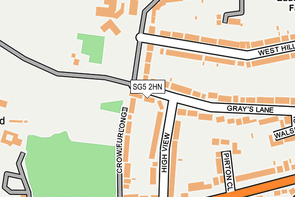 SG5 2HN map - OS OpenMap – Local (Ordnance Survey)
