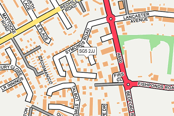 SG5 2JJ map - OS OpenMap – Local (Ordnance Survey)