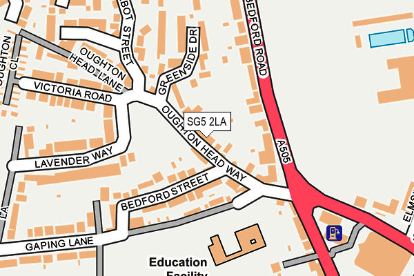 SG5 2LA map - OS OpenMap – Local (Ordnance Survey)