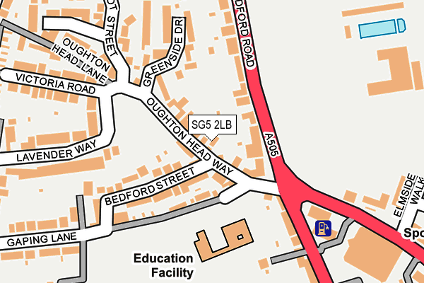 SG5 2LB map - OS OpenMap – Local (Ordnance Survey)