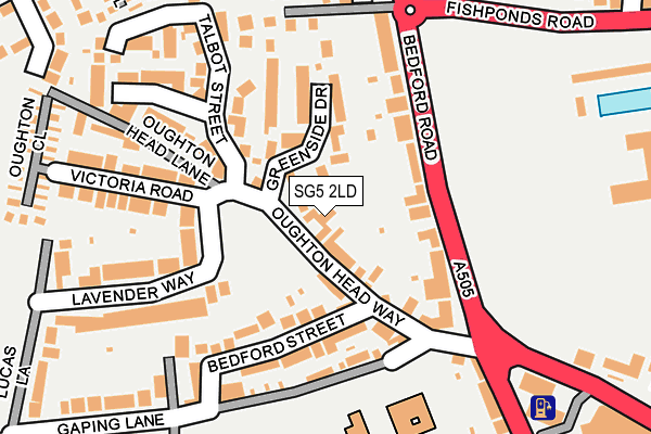 SG5 2LD map - OS OpenMap – Local (Ordnance Survey)