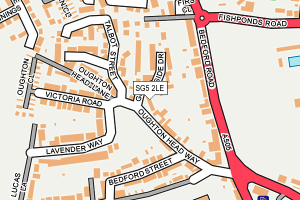 SG5 2LE map - OS OpenMap – Local (Ordnance Survey)