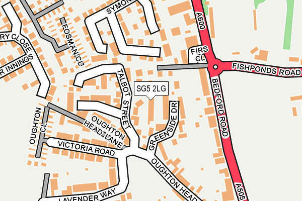 SG5 2LG map - OS OpenMap – Local (Ordnance Survey)