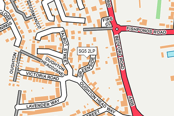 SG5 2LP map - OS OpenMap – Local (Ordnance Survey)
