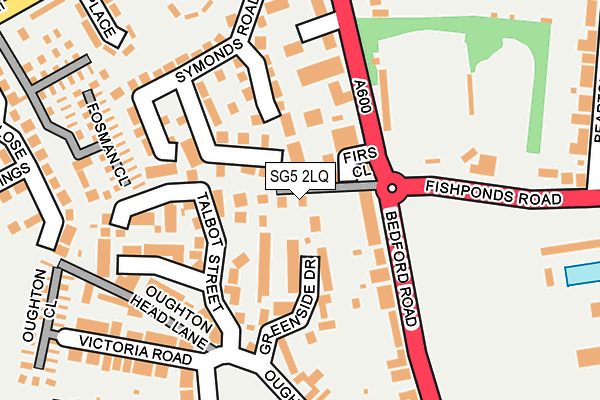 SG5 2LQ map - OS OpenMap – Local (Ordnance Survey)