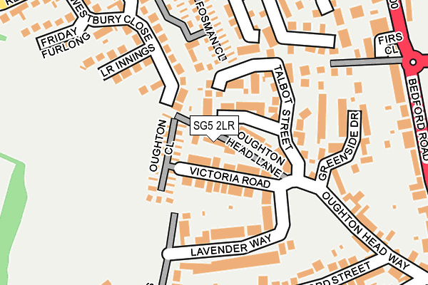 SG5 2LR map - OS OpenMap – Local (Ordnance Survey)